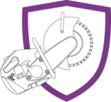 Forced entry protection shield illustration